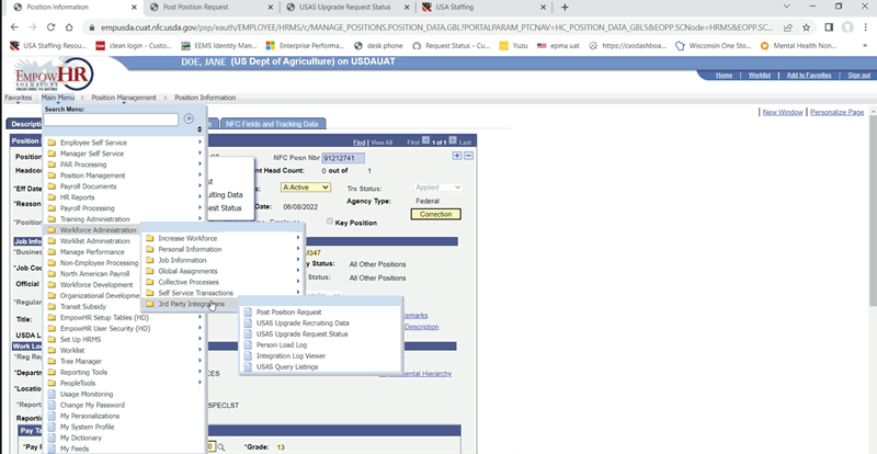 Workforce Administration Option - 3rd Party Integrations Options